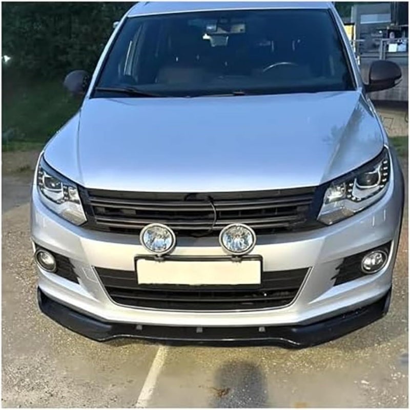 Wivplex Gloss Black Front Bumper Lip Spoiler Splitter for VW Tiguan MK1 - Image 3