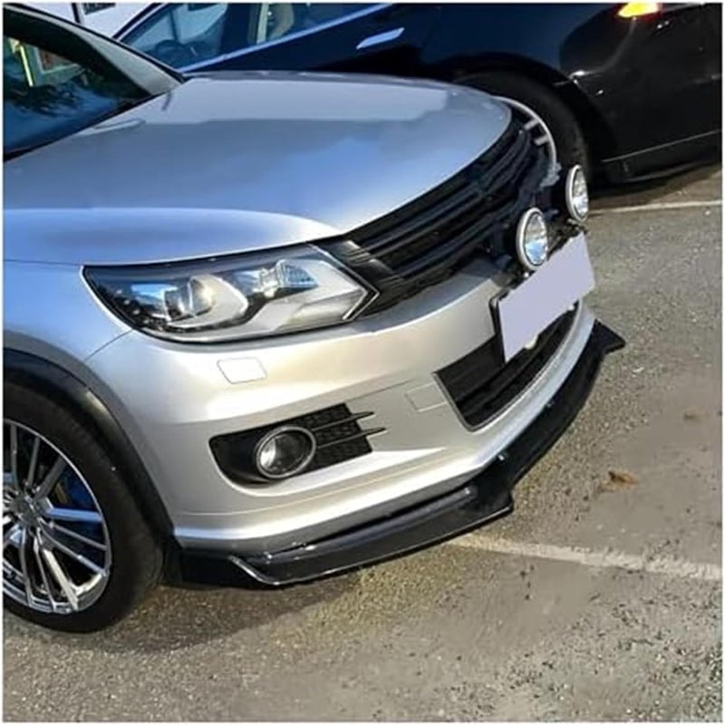 Wivplex Gloss Black Front Bumper Lip Spoiler Splitter for VW Tiguan MK1 - Image 2