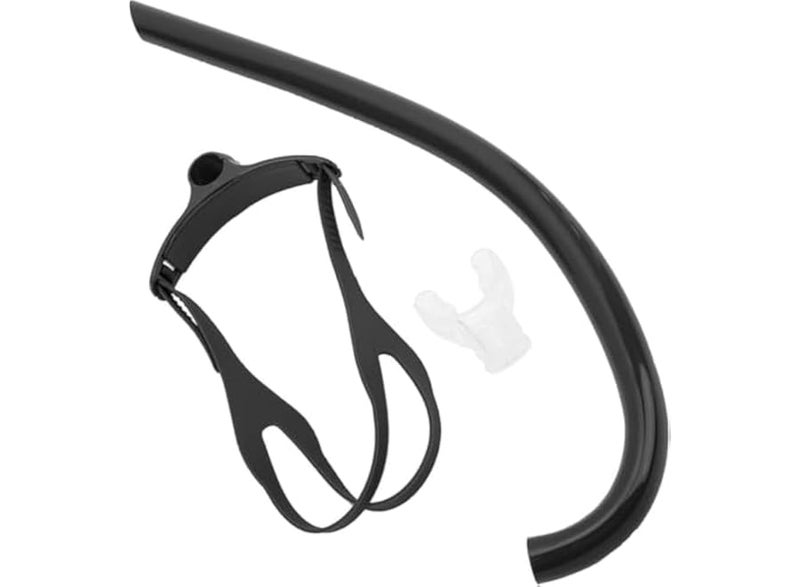 Frontal swimming snorkel – with a comfortable mouthpiece – ideal for recreational and training swimming - Image 1