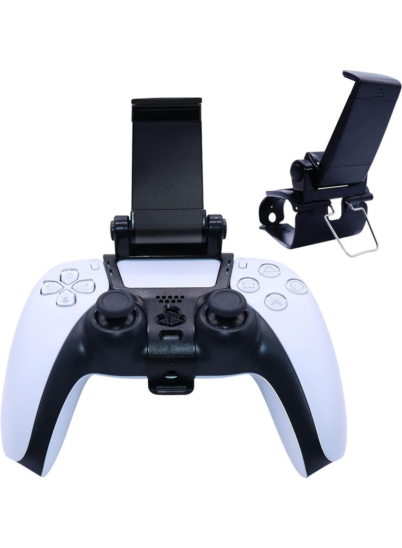 Controller Phone Mount for PS5,Mobile Game Adjustable Phone Holder Smart Clip for PS5 Controller, PS5 Remote Play Backbone Clip Compatible with Playstation 5 Dualsense Gaming Controller  - Image 1