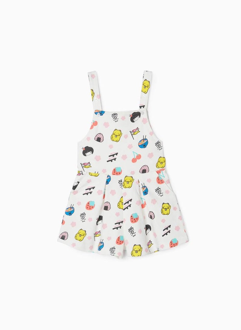 زيبي Short Jumpsuit for Girls 'Japan', White - Image 2