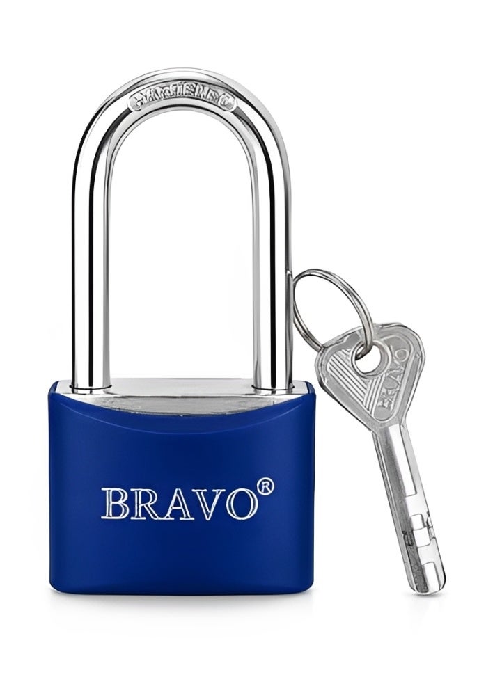 Bravo 50mm Heavy Duty Metal Padlock with 4 Keys, Weatherproof Security Lock, Durable Keyed Padlock for Doors, Gates, Sheds, Garages, Storage Units, Lockers, Home & Outdoor Use - Image 1