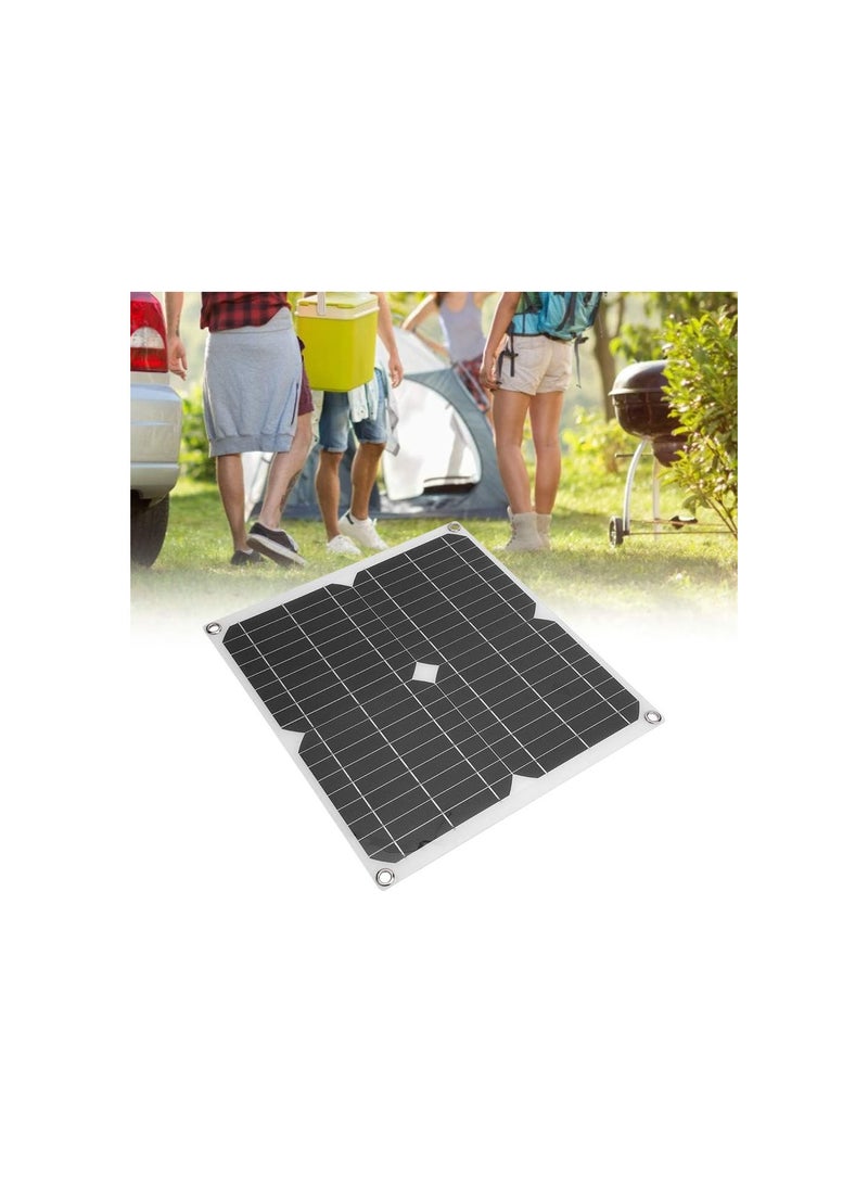 GGOOT Solar Charger,25W 5V Waterproof Portable Solar Power Bank Semiflexible High Efficiency Outdoor Solar Panel Phone Chargers Compatible Most Smart Phones,Tablets,Camera for Climbing,Hiking,Camping  - Image 4