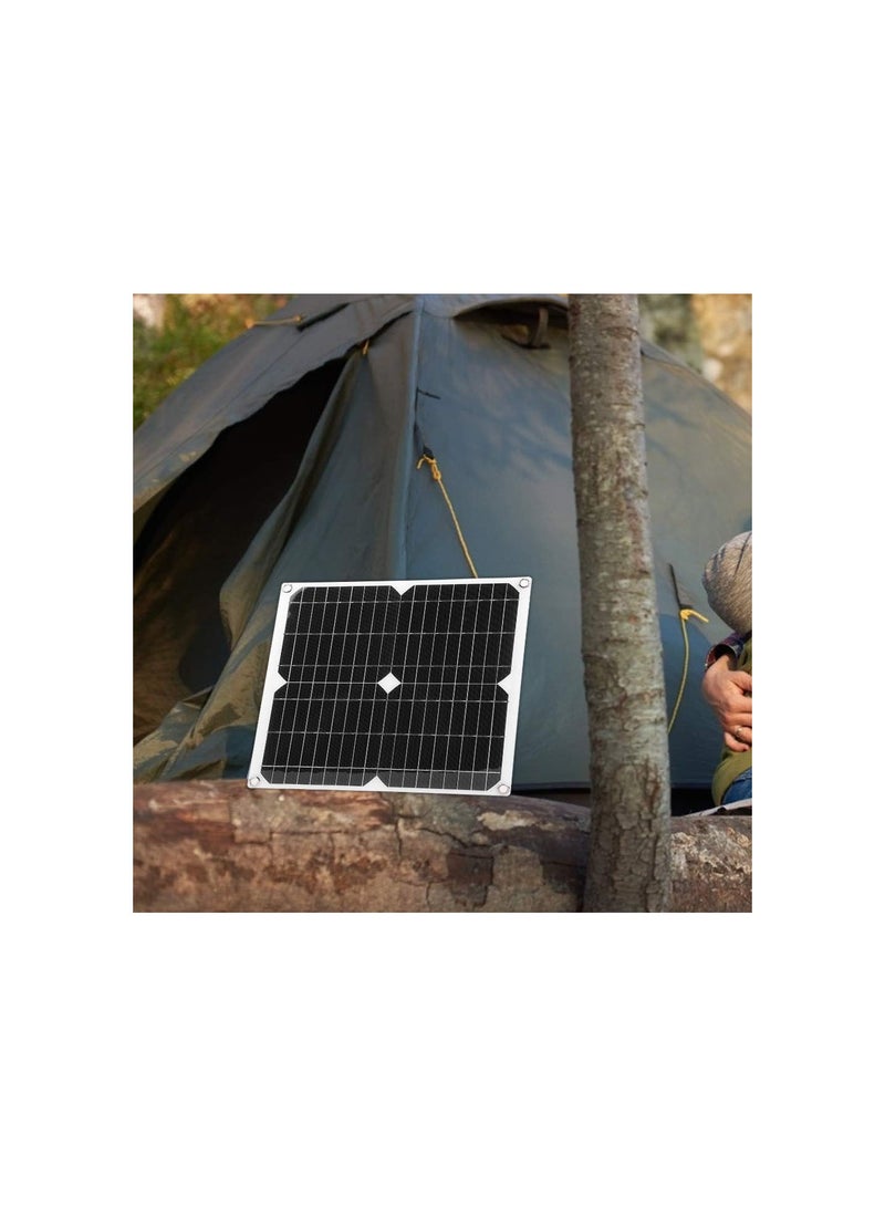 GGOOT Solar Charger,25W 5V Waterproof Portable Solar Power Bank Semiflexible High Efficiency Outdoor Solar Panel Phone Chargers Compatible Most Smart Phones,Tablets,Camera for Climbing,Hiking,Camping  - Image 5