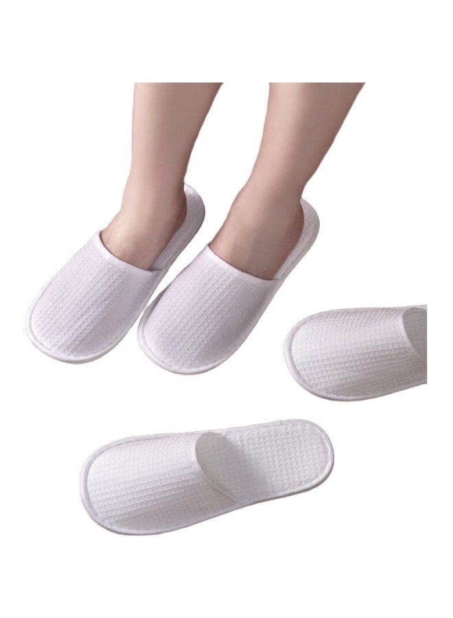 JAJALIN Disposable Slippers For Guests, 5 Pairs, Hotel, Beauty Salon, Non-Slip, Thickened, Portable Floor Slippers - Image 2
