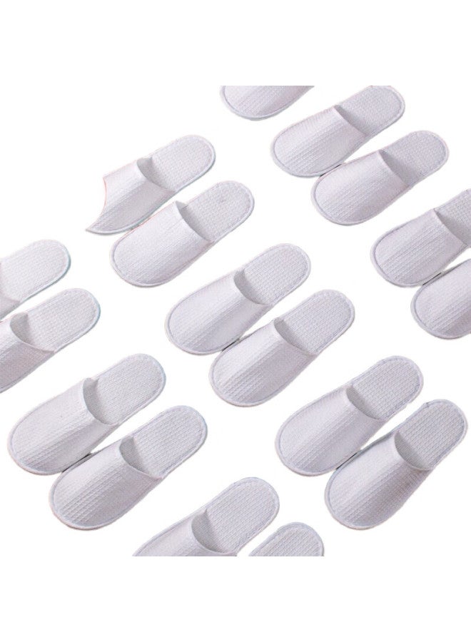 JAJALIN Disposable Slippers For Guests, 5 Pairs, Hotel, Beauty Salon, Non-Slip, Thickened, Portable Floor Slippers - Image 1