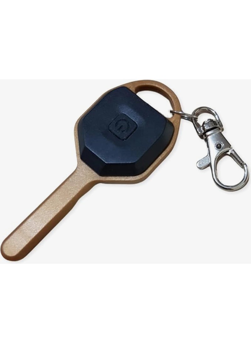 Key shaped keychain with LED flashlight - Image 2