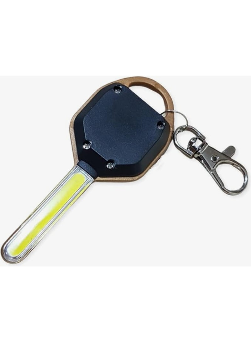 Key shaped keychain with LED flashlight - Image 3