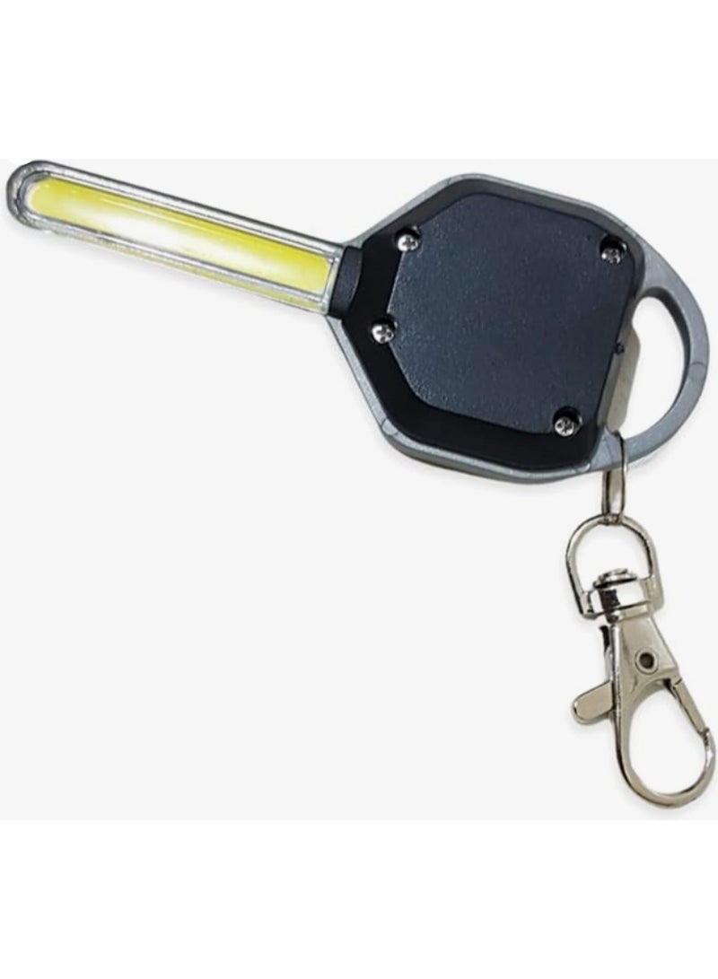 Key shaped keychain with LED flashlight - Image 1
