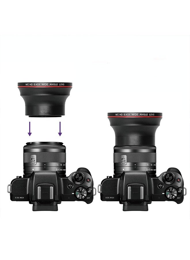 Lightdow 0.43X Wide-Angle and Macro 2-in-1 Auxiliary Lens 55MM  - Image 4