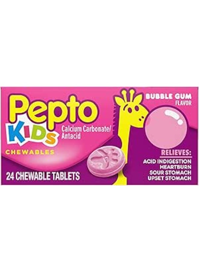 Pepto Bismol Kids Bubblegum Flavor Chewable Tablets - Image 4