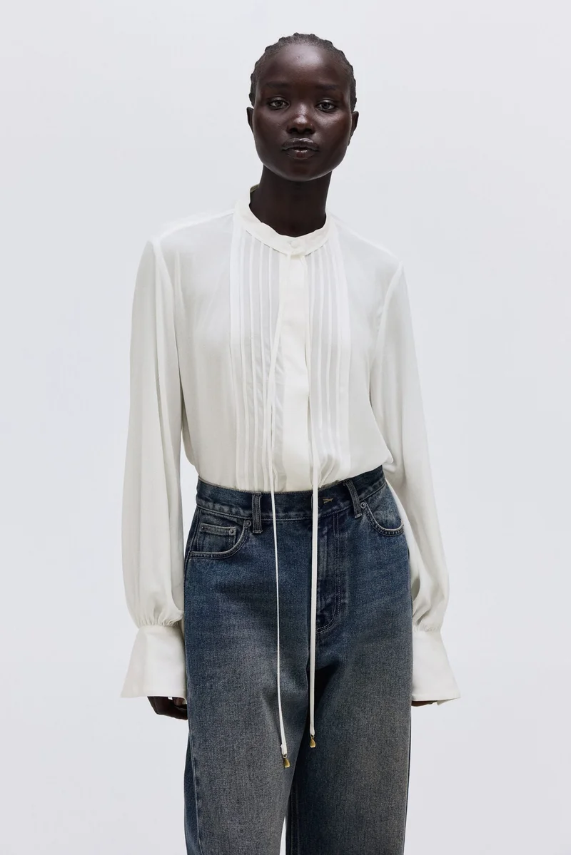 H&M Pintucked blouse