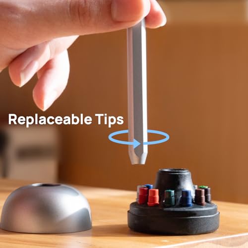 HOZO NeoStand Pencil Holder – Includes 12 Replaceable Nibs & Eraser Base, Perfect Accessory for NeoPencil, Stylish and Functional Desk Organizer -Colored Nibs - Image 4