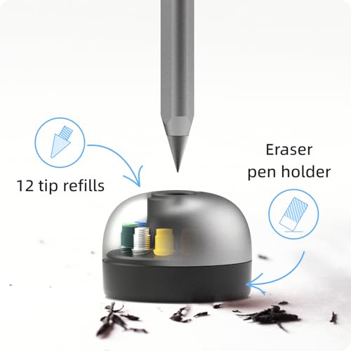 HOZO NeoStand Pencil Holder – Includes 12 Replaceable Nibs & Eraser Base, Perfect Accessory for NeoPencil, Stylish and Functional Desk Organizer -Colored Nibs - Image 3