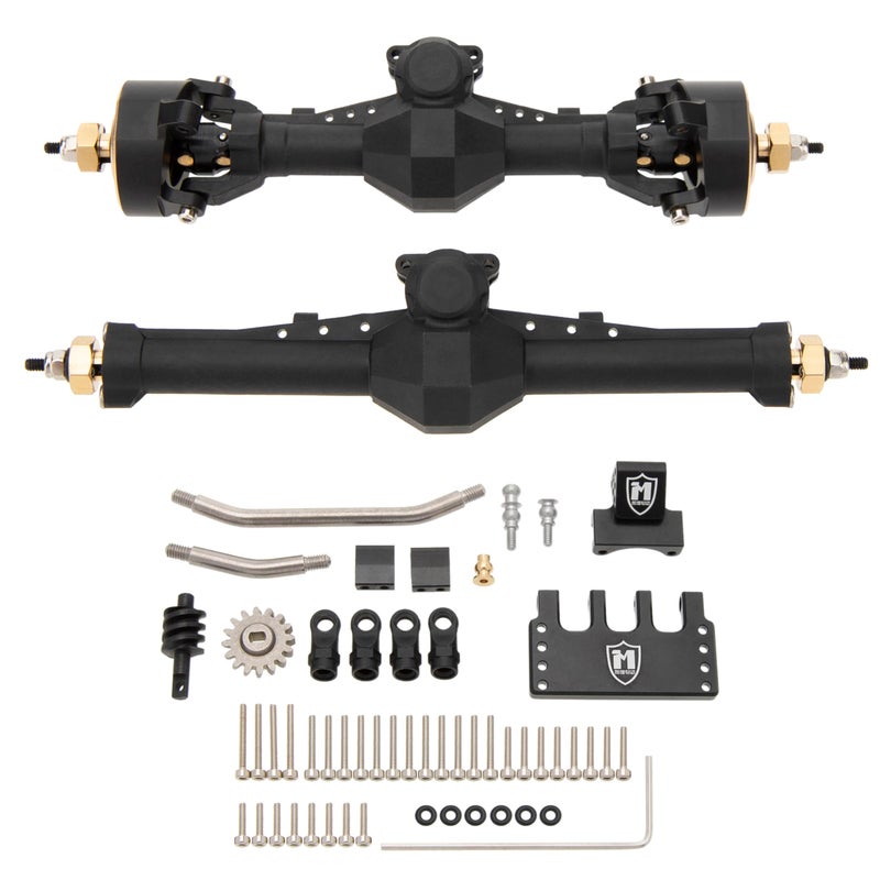 MEUS RACING Nylon SCX24 Axles with Isokinetic 3-Section CVD for Axial SCX24 C10 JLU Gladiator Bronco Deadbolt 1/24 RC Crawler, +5mm Widened and 52Â° Max. Steering Angle - Image 4