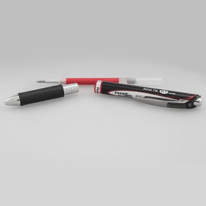 Pentel قلم حبر جل دائم من بنتل إنرجل برو، (0.7 مم) بألوان متنوعة، عبوة 3 قطع (BLP77BP3M) - Image 5