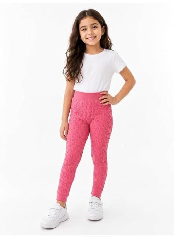 Ronza leggings Junior Girls Soft Stretch Elastic Waist Daily Wear School Sports Flexible Comfort - Image 1