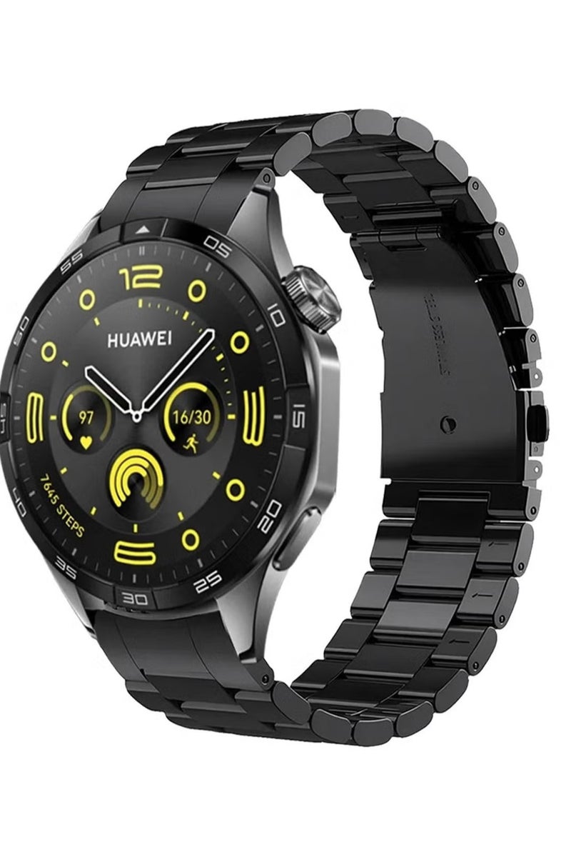 Anmi Anmi 1 PCS Replacement Stainless Steel Band for Huawei Watch GT4 46mm(Black)