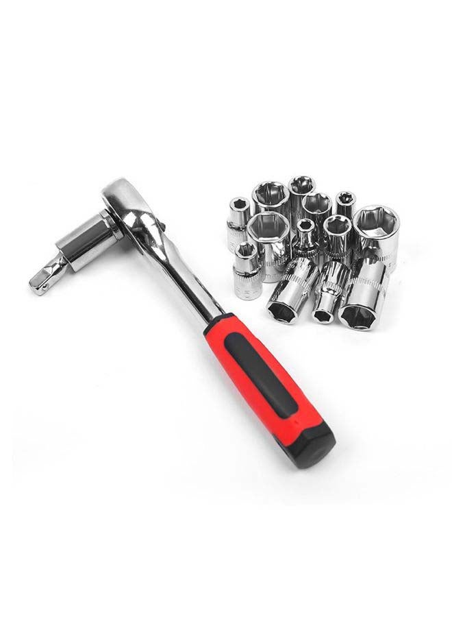 إسكدنيا طقم مفتاح ربط صندوقي احترافي متعدد الوظائف من 53 قطعة متعدد الألوان - Image 2