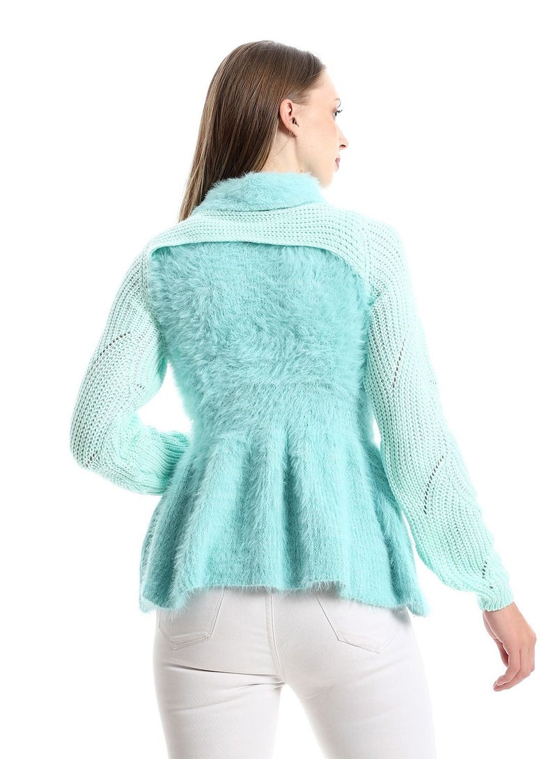 سيزار تيشرت حريمي  صوف حريمي برقبة عالية - Image 3