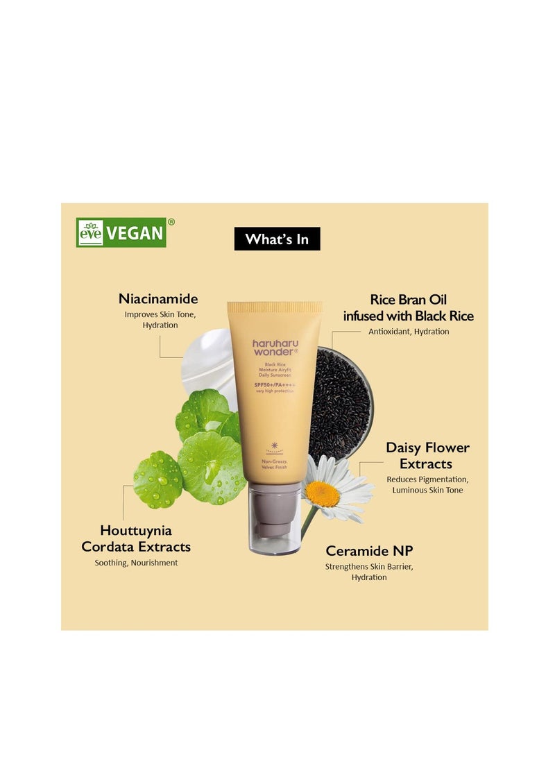 Haruharu Wonder Black Rice Daily Sunscreen 50ml - Image 2