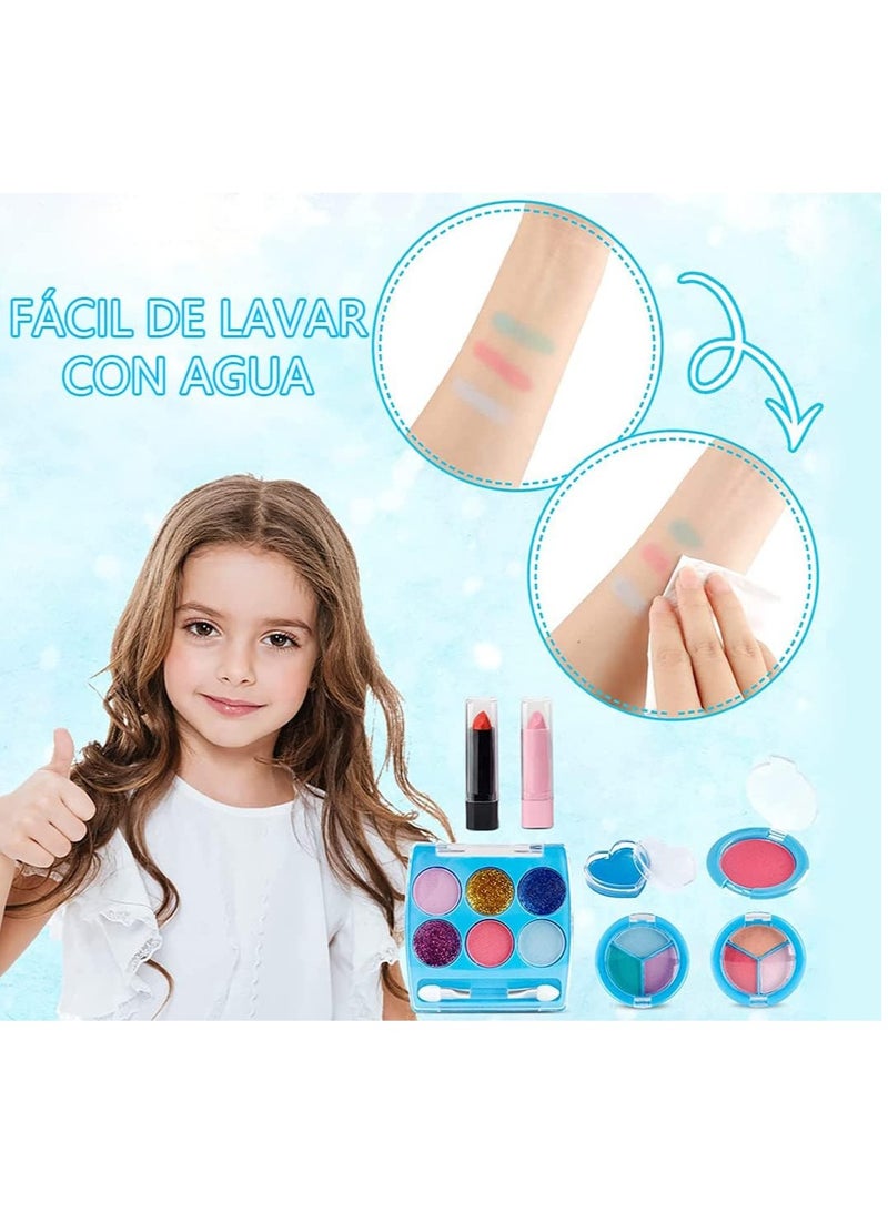 general Makeup Toys for Girls 20 Pieces Real Makeup Set Washable Makeup Kit for Girls Boys Princess Pretend Play Christmas Birthday Gift Makeup Toy for 4 5 6 7 8 9 10 Year Old Girl Safe and Non-Toxic - Image 4