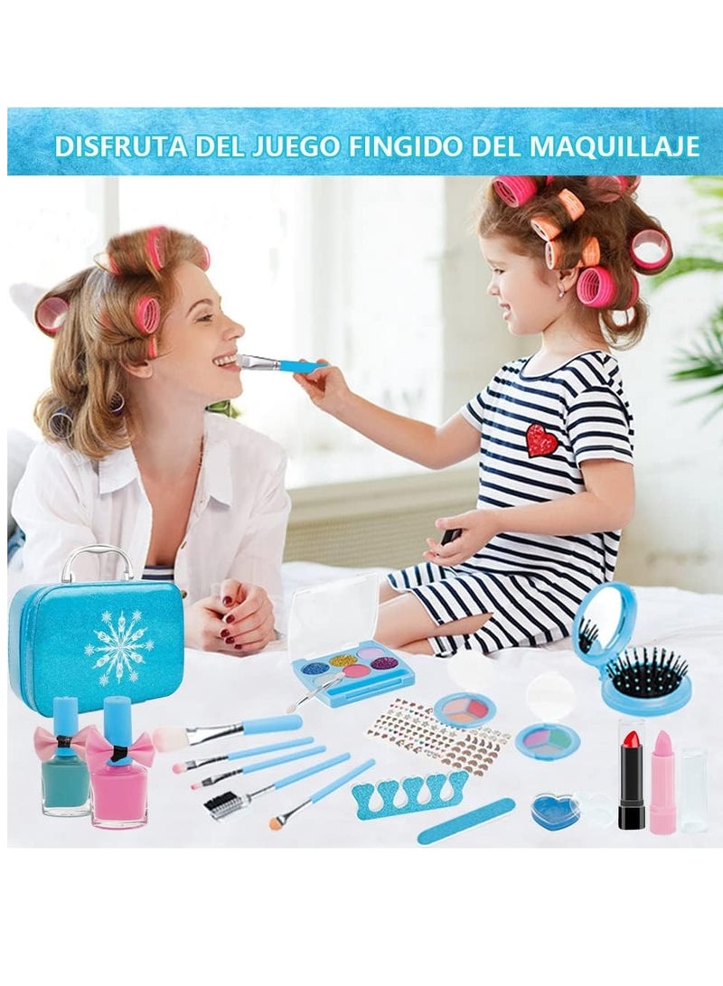 general Makeup Toys for Girls 20 Pieces Real Makeup Set Washable Makeup Kit for Girls Boys Princess Pretend Play Christmas Birthday Gift Makeup Toy for 4 5 6 7 8 9 10 Year Old Girl Safe and Non-Toxic - Image 5
