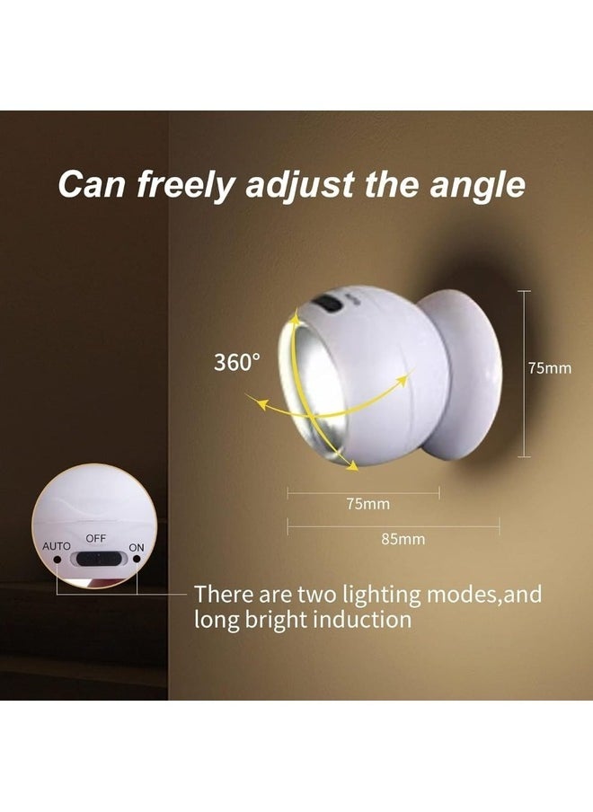 Kimaya Motion Sensor Lights, 360° Motion Activated Portable Night Lights,Battery Powered Safe Lights, Versatile Wall Light for Closet, Stair, Bedroom, Wardrobe, Garage  - Image 4