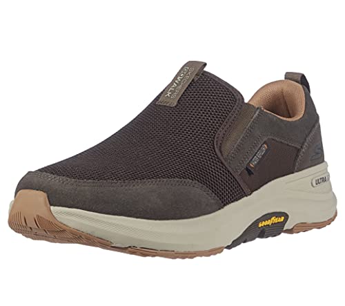 Skechers Go Walk Outdoor - Athletic Slip-On Trail Hiking Shoes with Air Cooled Memory Foam Brown - Image 1