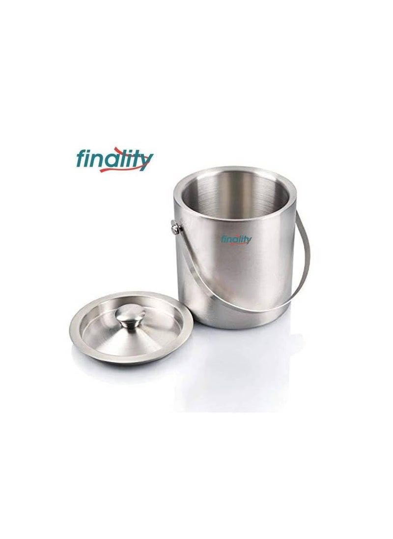 FINALITY finality Double Walled Stainless Steel Insulated Ice Bucket with Lid 1 Liter Keeps Ice Cold for Long Hrs Great bar Tools for Home and bar Accessories Mini bar Wine  - Image 4