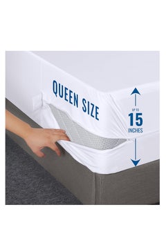 Utopia Bedding Utopia Bedding Zippered Mattress Encasement Queen - 100% Waterproof and Bed Bug Proof Mattress Protector - Absorbent, Six-Sided Mattress Cover  - Image 3