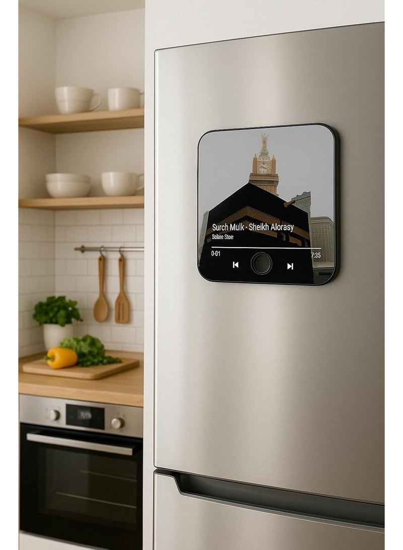 ACLIX Quran Magnet with Built-in Surah Player, 2-in-1 Islamic Gift, Preloaded Surah Mulk Recitation, Rechargeable, Fridge Magnet, Perfect Ramadan & Eid Gift for Muslims - Image 2