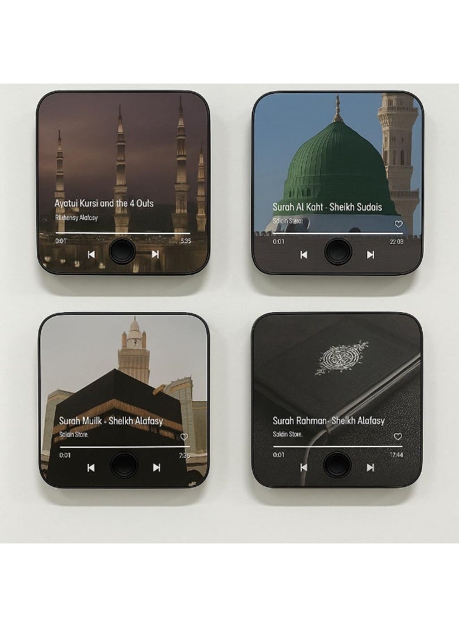 ACLIX Quran Magnet with Built-in Surah Player, 2-in-1 Islamic Gift, Preloaded Surah Mulk Recitation, Rechargeable, Fridge Magnet, Perfect Ramadan & Eid Gift for Muslims - Image 3