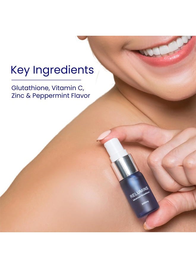 RELUMINS Highest Dose Sublingual Glutathione Oral Spray - New Advanced Formula 6000mg Plus Zinc - Professional Formula for Skin, Brain, and Immune Health (3000mg x 2 Bottles) - Image 2