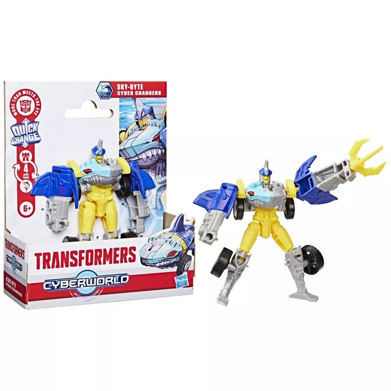Transformers Cyberworld Sky-Byte Cyber Changers Action Figure (10 cm) - Image 2