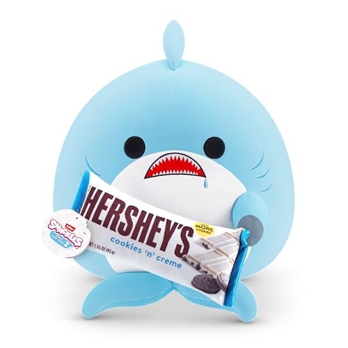 Snackles Series 2 Shark Hershey Cookies n Cream 16 Inch Plush by ZURU Ultra Soft Plush Collectible Plush with Real Licensed Brands Stuffed Animal Giftable - Image 1