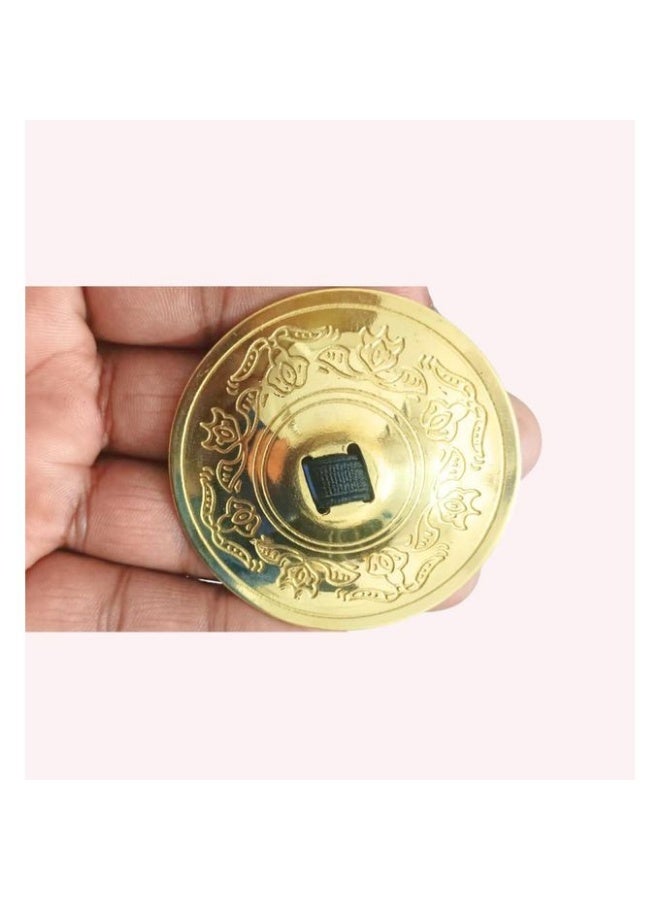 صاجات اصابع للرقص الشرقي زوجين 4 قطع، لون ذهبي - Image 5