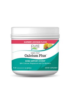 PURE ESSENCE LABS Pure Essence, IonicFizz Calcium Plus, Raspberry Lemonade Flavor - 210 grams (7 oz)  - Image 1