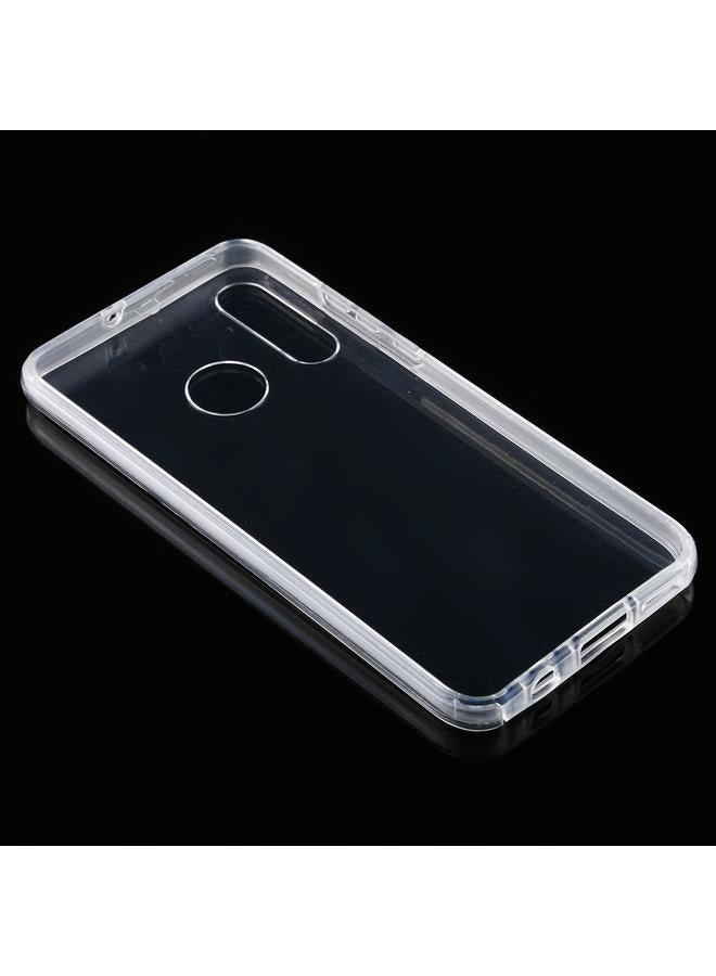 زبون جراب لهاتف Huawei P30 Lite مصنوع من PC+TPU، جراب شفاف مزدوج الجوانب رفيع للغاية وشامل - Image 2