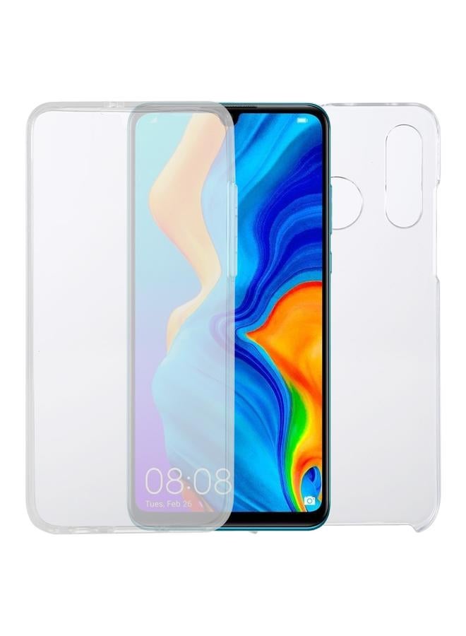 زبون جراب لهاتف Huawei P30 Lite مصنوع من PC+TPU، جراب شفاف مزدوج الجوانب رفيع للغاية وشامل - Image 1