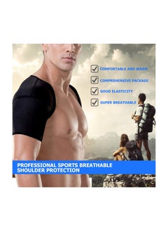 Y&D Double Shoulder Brace, Warm Support Protector, Strap for Sleeping Outdoor Lifting Sports, Relieve Chronic Tendinitis Pain, Breathable Sports Protective Gear (XL)  - Image 4