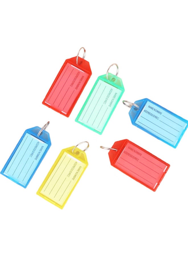 Ubiquitin Youbili Transparent Key Tags, Thickened Handheld Key Number Tags For Classification Management, Key Rings For Hotels And Landlords, Large Key Pendants, 25 Pieces/Tube, 8112 Blue - Image 2