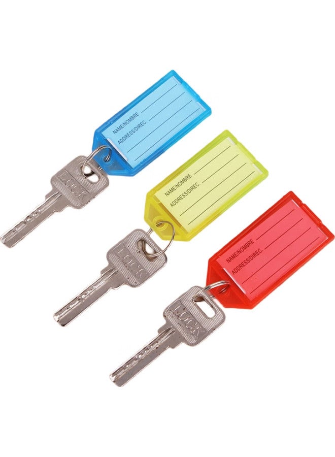 Ubiquitin Youbili Transparent Key Tags, Thickened Handheld Key Number Tags For Classification Management, Key Rings For Hotels And Landlords, Large Key Pendants, 25 Pieces/Tube, 8112 Blue - Image 3