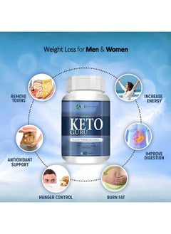 ANC Keto Guru With Garcinia Cambogia Weight Management Natural 60 Tablets For Women And Men (Pack Of 1)  - Image 2