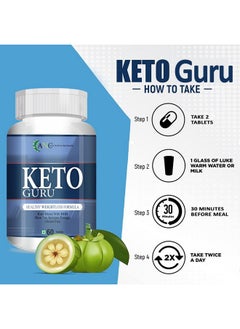 ANC Keto Guru With Garcinia Cambogia Weight Management Natural 60 Tablets For Women And Men (Pack Of 1)  - Image 3