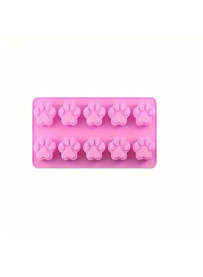 Silicone Bone And Paw Print Baking Set 2 In 1 Multipurpose Kitchen Tool - Image 2