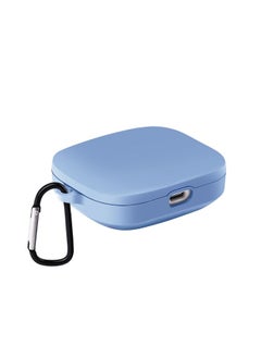 Generic Case Cover For Xiaomi Redmi Buds 5 Shockproof TPU Earphone Protective Case with Hook Sky Blue 