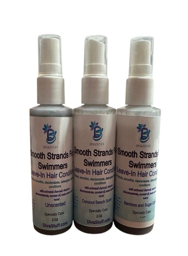 Diva Stuff Smooth Strands For Swimmers, Leave In Hair Conditioner That Protects, Smooths, Detangles and Repairs Hair, 3 Pack - Image 1