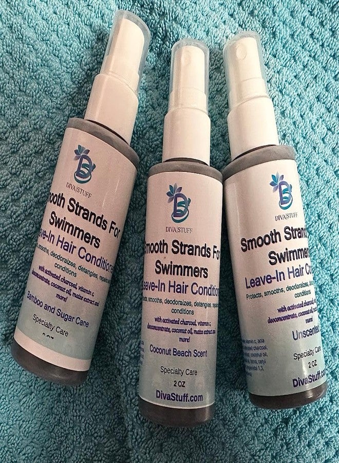 Diva Stuff Smooth Strands For Swimmers, Leave In Hair Conditioner That Protects, Smooths, Detangles and Repairs Hair, 3 Pack - Image 3