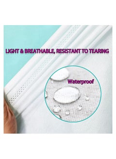 KASTWAVE 4 PCS Disposable Bed Sheets Travel Sheets for Bed Bedding Cover, Portable Bedding Set with 1 Bed Sheet 1 Quilt Cover and 2 Pillowcase for Travel Business Trip Spa  - Image 2